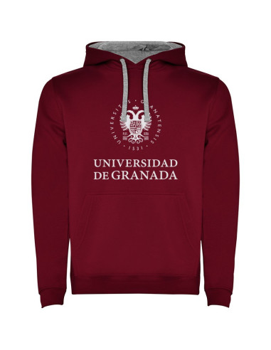 SUDADERA CAPUCHA ECO LETRAS UGR