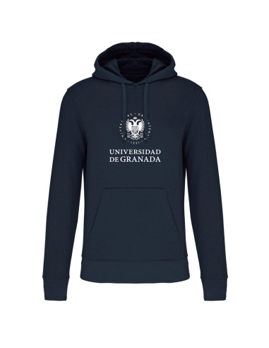 SUDADERA CAPUCHA ORGANICA LETRAS UGR